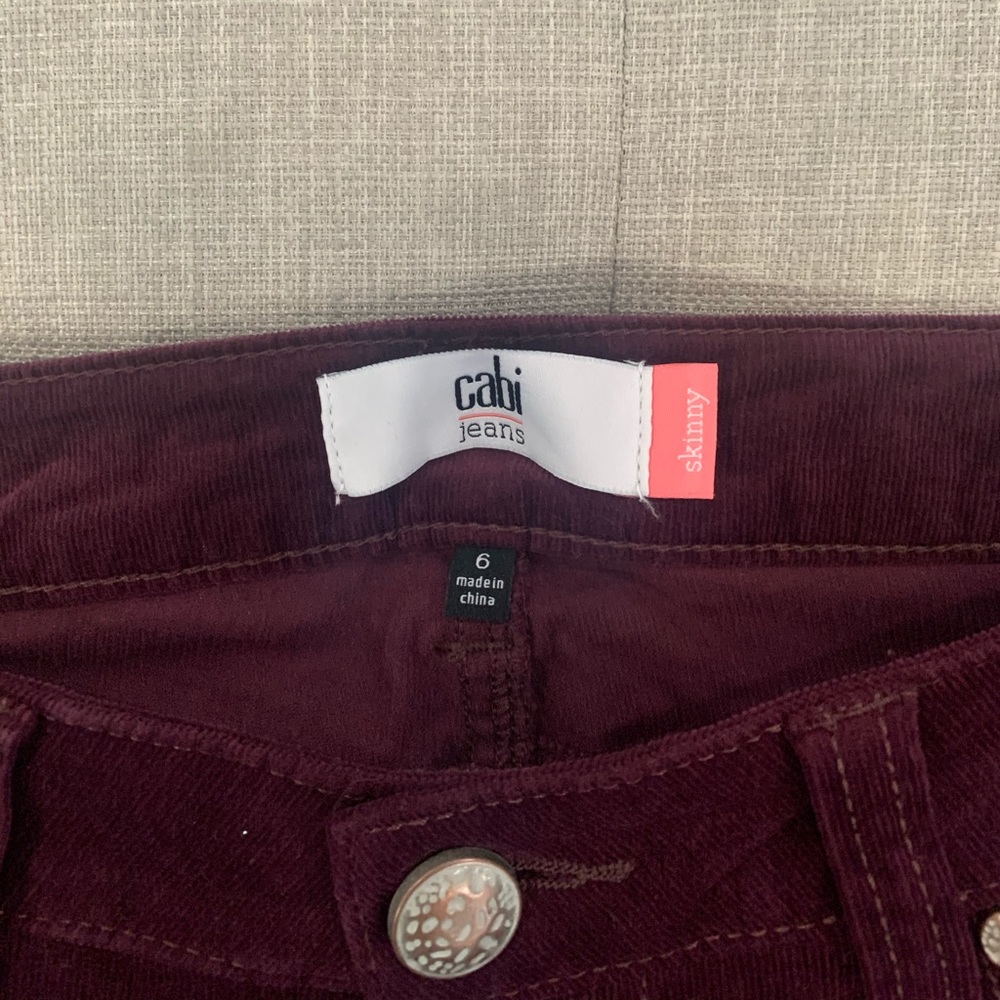 Cabi skinny corduroy